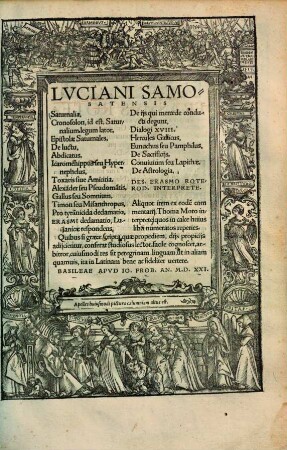 Saturnalia, Cronosolon, id est, Saturnalium legum lator, Epistolae Saturnales, De luctu, Abdicatus ...