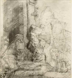 Abraham bewirtet die drei Engel