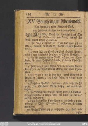 XV. Vom heiligen Abendmahl.
