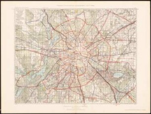 Wettbewerb Groß-Berlin 1910 Verkehrslinienplan: Verkerhslinienplan (aus: Wettbewerb Groß-Berlin 1910. Die preisgekrönten Entwürfe mit Erläuterungsberichten, 1911)