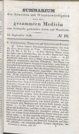 14. September 1836. No 18.