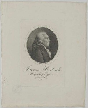 Bildnis des Johann Balbach