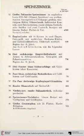 Speisezimmer (Nr. 32-82)