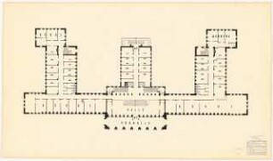 Verwaltungsgebäude der Sächsischen Bauernschaft, Dresden: Grundriss Erdgeschoss 1:100