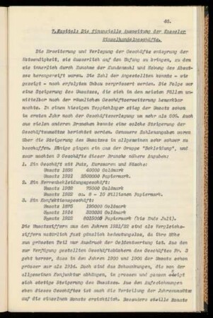 7. Kapitel: Die finanzielle Ausweitung der Kasseler Einzelhandelgeschäfte