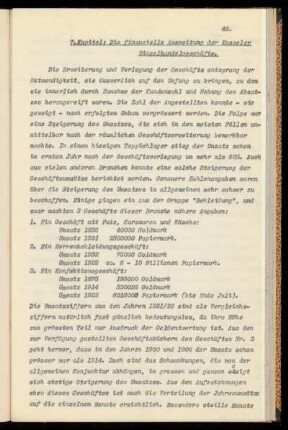 7. Kapitel: Die finanzielle Ausweitung der Kasseler Einzelhandelgeschäfte