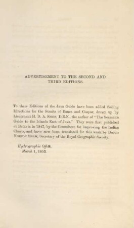 Advertisement to the second and third editions