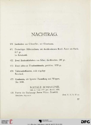 Nachtrag (Nr. 470-478)