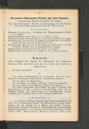 Wasser-Bauamt Halle an der Saale.