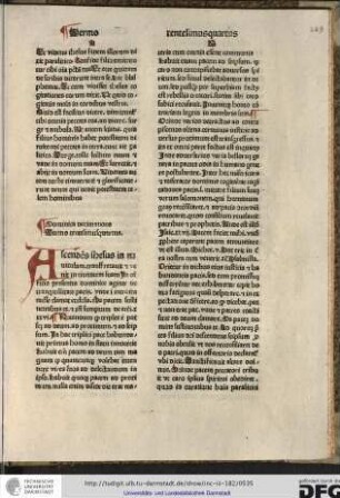 Sermo centesimusquartus. Ascendens Ihesus... In officio presentis dominice agitur de tranquillitate pacis, unde in introitu misse clamat ecclesia...