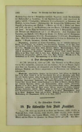 C. Die süddeutschen Staaten