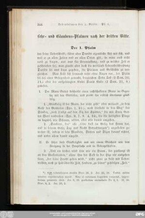 Lehr- und Glaubens-Psalmen nach der dritten Bitte.
