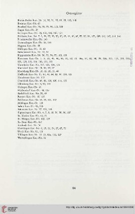 Ortsregister