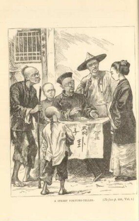 A street fortune-teller
