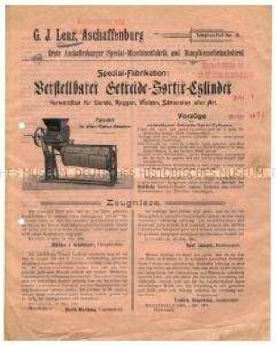 Verstellbarer Getreidesortierzylinder