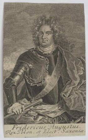 Bildnis des Fridericus Augustus, König von Polen
