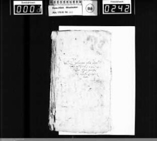 . 1660: Briefe des Achaz von Hohenfeld an den Keller zu Gnadenthal