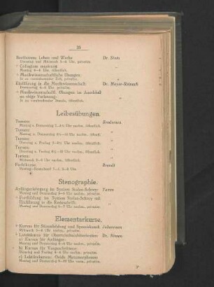 Stenographie.