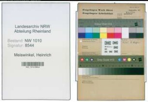 Entnazifizierung Heinrich Meiswinkel , geb. 17.01.1893 (Fabrikant)