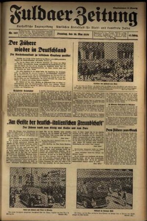 Ausgabe vom Dienstag, den 10. Mai 1938.