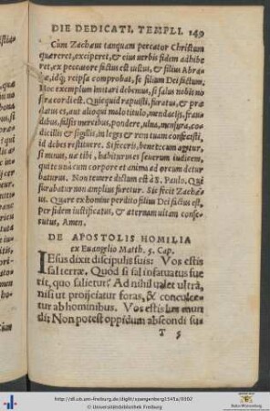 De Apostolis Homilia