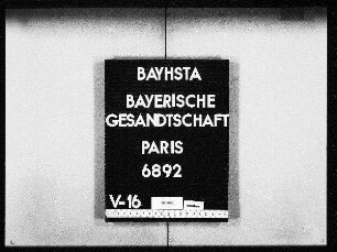 Bassus, Thomas Franz Marie Freiherr von, in Sandersdorf, bayerischer Kammerherr, Freigabe seiner beschlagnahmten Güter im Veltlin