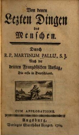 Von denen lezten Dingen des Menschen