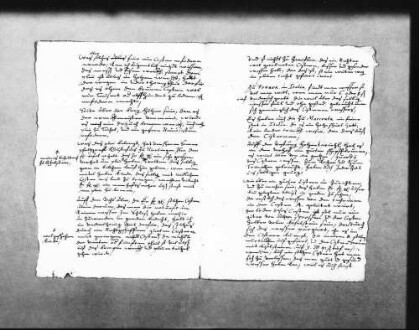 Entwurf für ein Schreiben an den Herzog zum Kostenvoranschlag von Kilian Kesenbrot für den Bau einer "Wasserkunst", Bedarf an Blei (für Teichel) könnte von Pfalzgraf (Georg) Gustav (von der Pfalz-Veldenz) gedeckt werden, Gegenvorschlag Schickhardts, eine Zisterne anzulegen, mit den Beispielen Ferrara, Macerata und Festung Hohentwiel, Verweis auf einen (nicht überlieferten) Plan ("abriß") zur Zisterne und Erklärung der darauf befindlichen Buchstaben (Folio Doppelblatt)