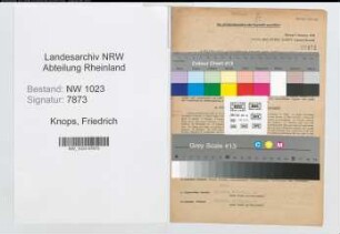 Entnazifizierung Friedrich Knops , geb. 30.04.1897 (Angestellter)
