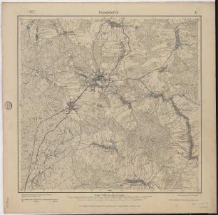 Section Königsbrück aus: Topographische Karte (Meßtischblätter) Sachsen