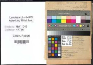 Entnazifizierung Robert Zilken , geb. 31.08.1881 (Ingenieur)