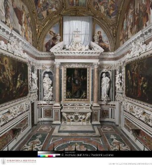 Wanddekoration der Cappella di San Martino
