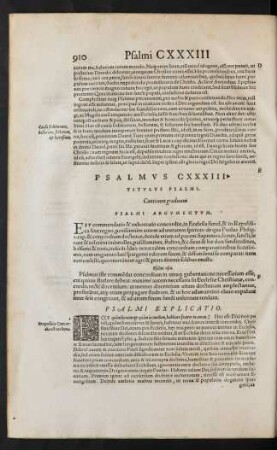 Psalmus CXXXIII.