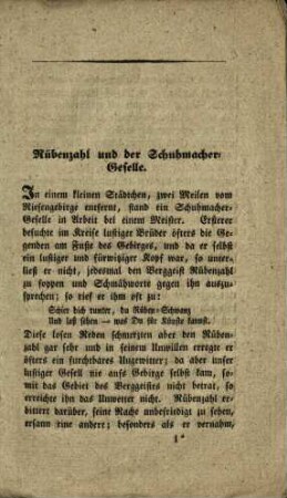 Rübenzahl und der Schuhmacher-Geselle