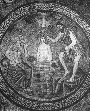 Ravenna, Baptisterium der Arianer, Taufe Christi