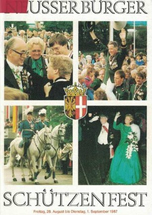 Festheft Schützenfest Neuss 1987