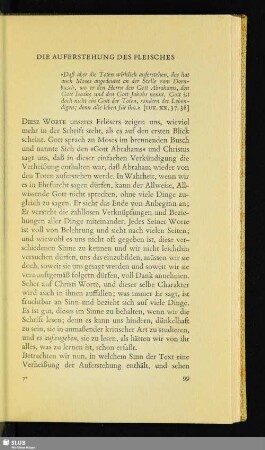 Die Auferstehung Des Fleisches
