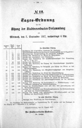 Tages-Ordnung No. 12 (94-111), 05. September 1917
