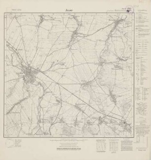 4963 (alte Nr.: 2887) Jauer, Meßtischblatt (4cm - Karte)