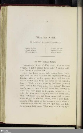 Chapter XVIII. On dessert wafers in general