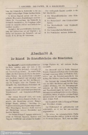 Der Holzstoff. Die Holzstofffabrikation oder Holzschleiferei