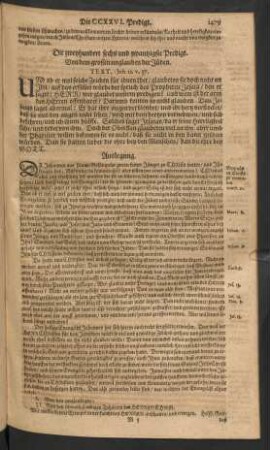 Die zweyhundert sechs und zwantzigste - Zweyhundert und dreyssigste Predigt.
