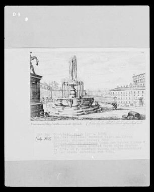 Aus der Römischen Fontänen Wahre Abbildung: Brunnen auf dem Quirinal in Rom