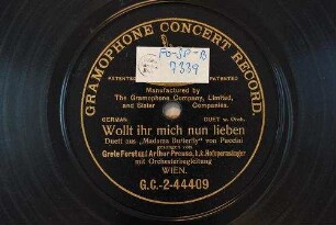 Woll ihr mich nun lieben : Duett aus "Madama Butterfly" / von Puccini