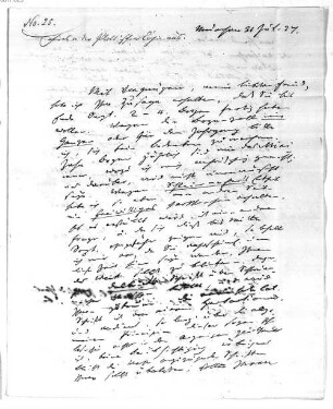 Schellings Briefe an Hubert Beckers, Nr. 25 - BSB Cgm 6303(25