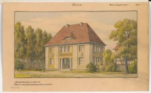Eisenbahnempfangsgebäude Monatskonkurrenz Oktober 1916: Perspektivische Ansicht