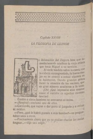 Capítulo XXVIII - La filosofía de Leonor