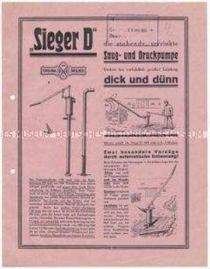 Saug- und Druckpumpe