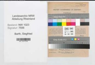 Entnazifizierung Siegfried Barth , geb. 08.01.1915 ()