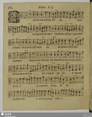 IV. Ich will dem Herren singen